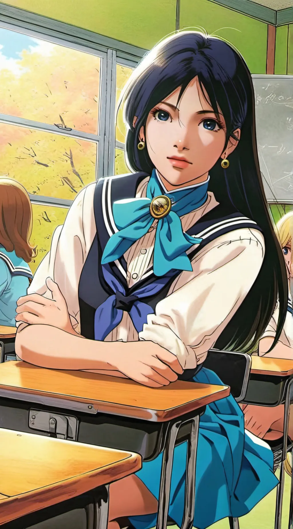 ai character: sky background