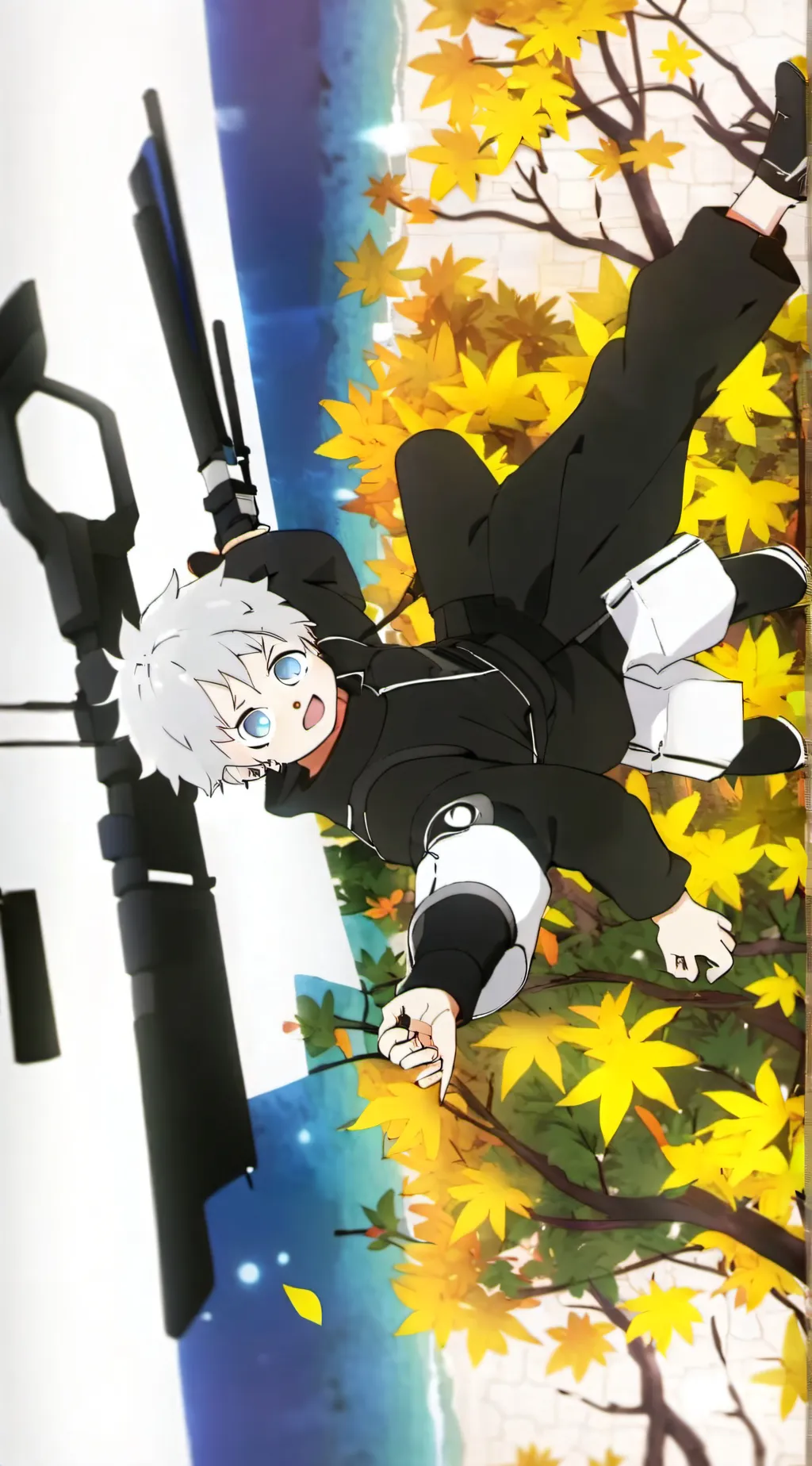 ai character: Baby gojo background