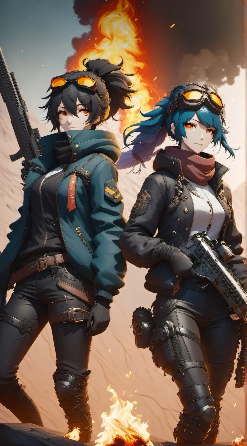 ai character: Val and Ellen background