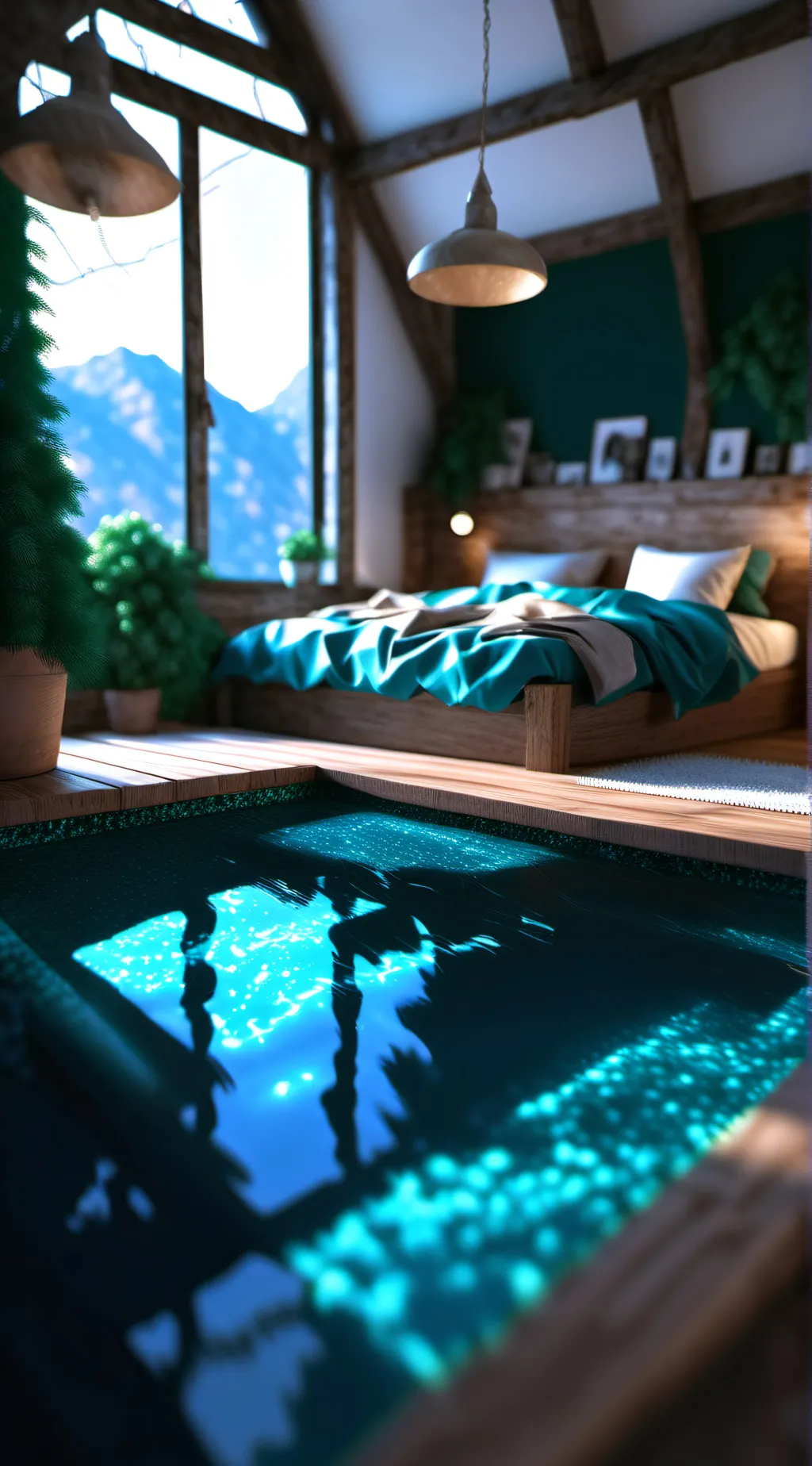 ai character: magic bedroom 🗿🍷 background