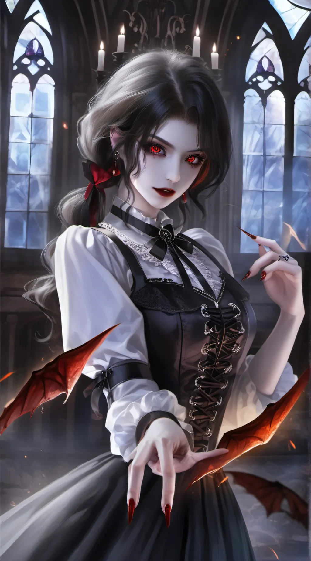 ai character: Carlyn  background