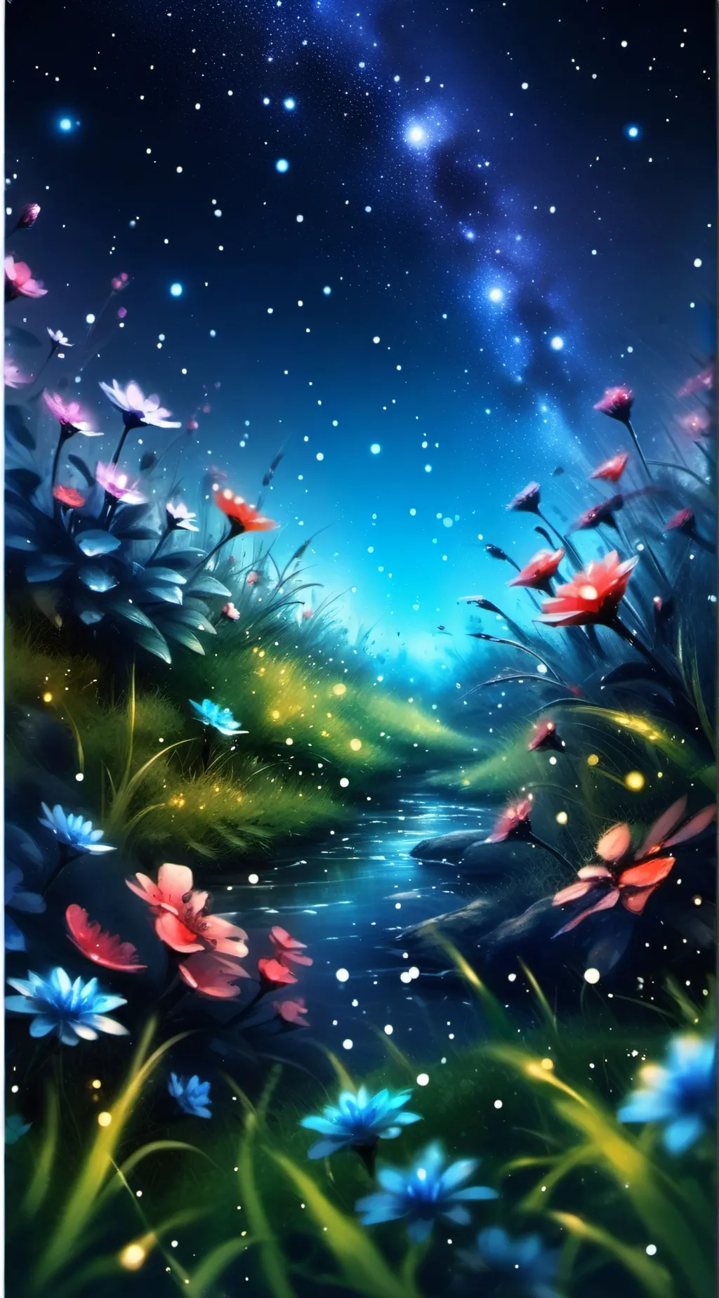 ai character: Galaxy background