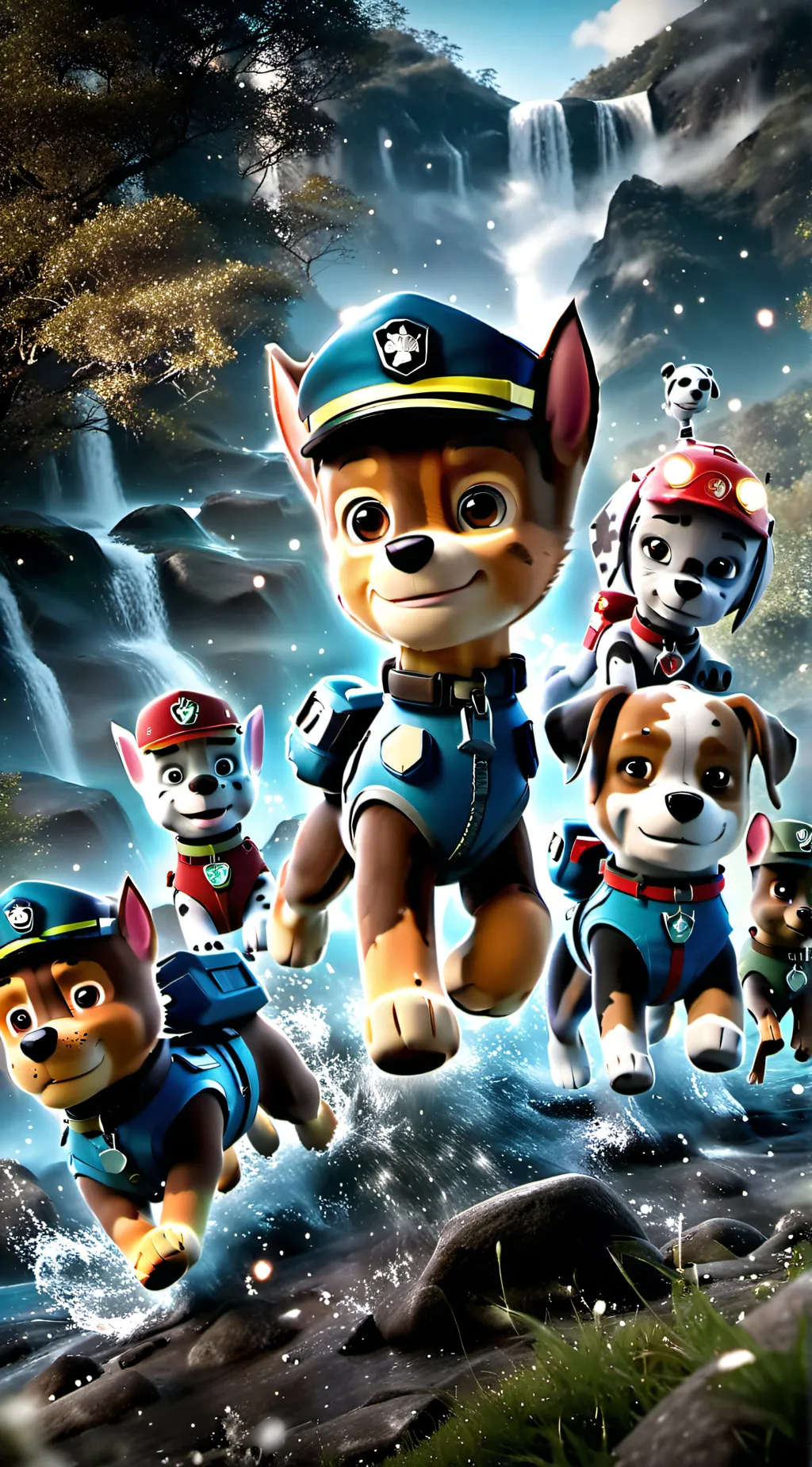 ai character: Paw Patrol  background