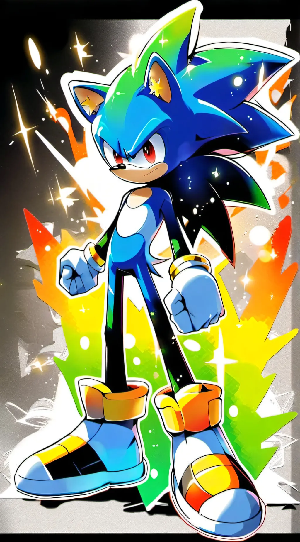 ai character: Hyper sonic background
