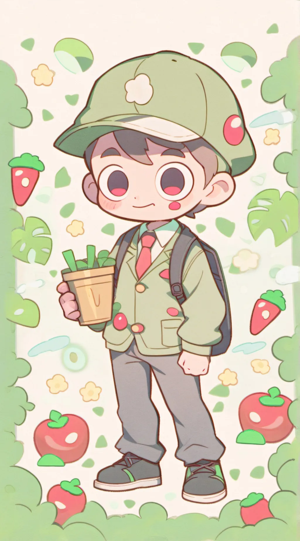 ai character: plants and zombies background