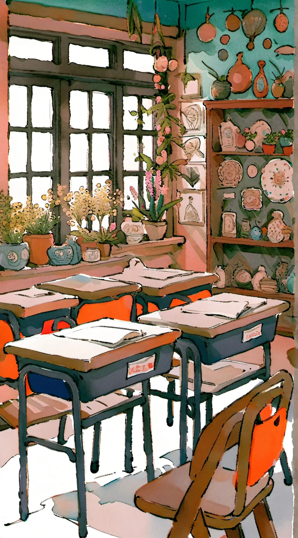 ai character: Class 1-A problem  background