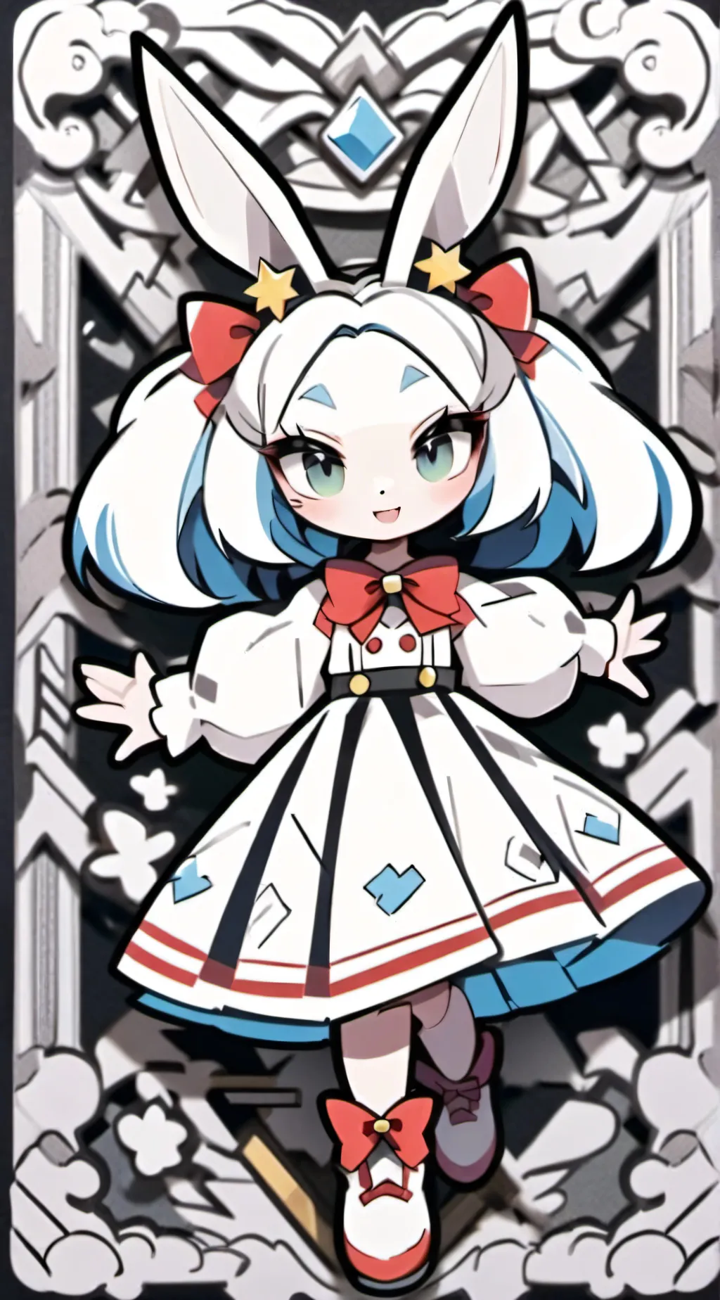 ai character: Sumioki the rabbit background