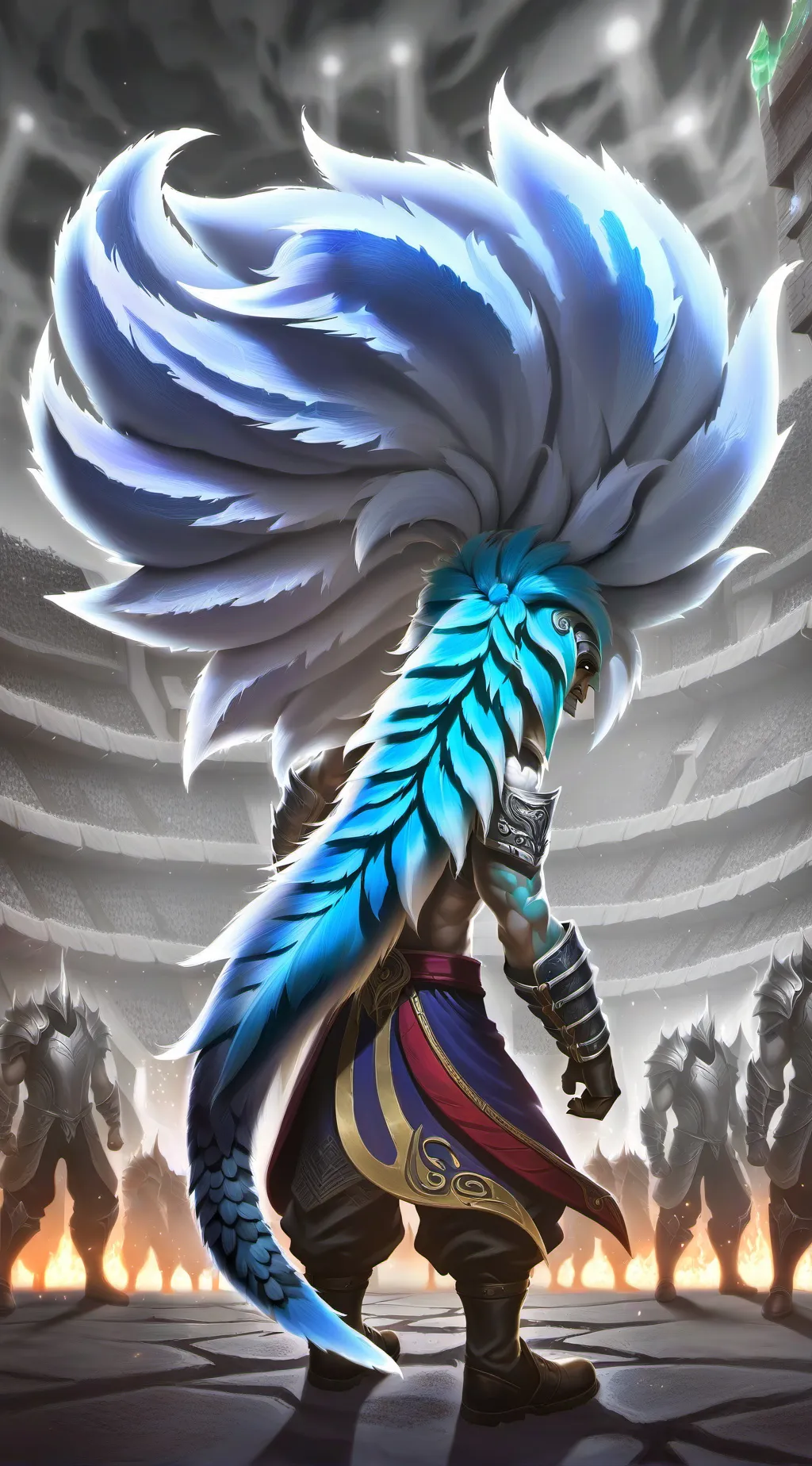 ai character: Tail background