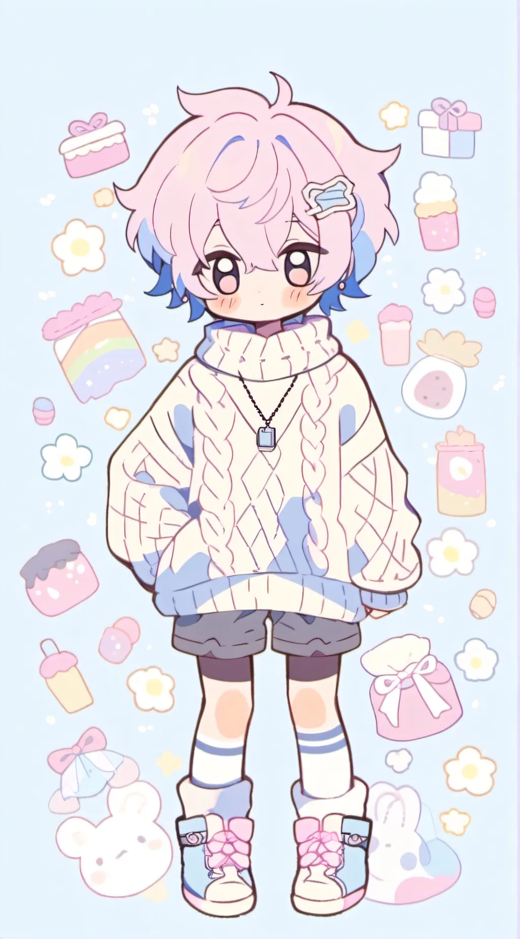 ai character:  angel background