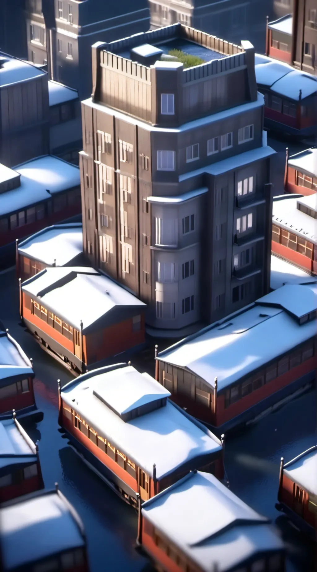 ai character: random city background