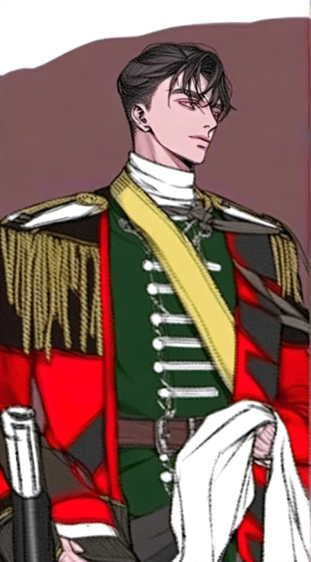 ai character: Military men BL  background