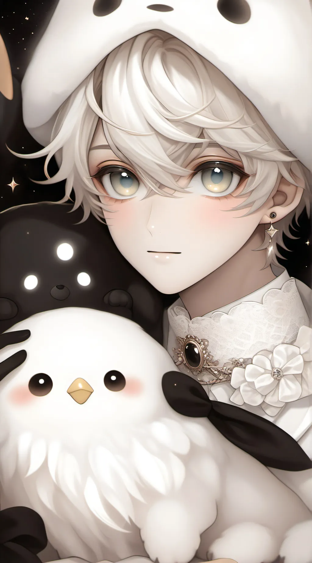 ai character: matcha background