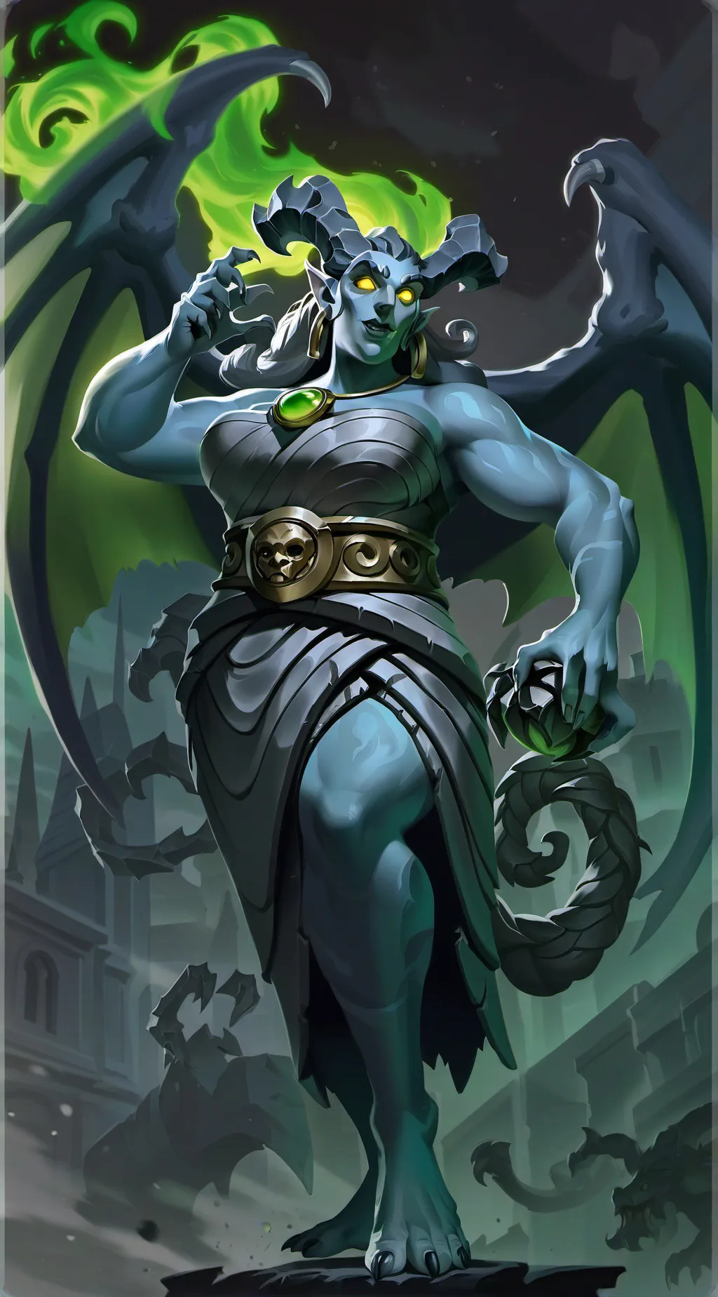 ai character: galley background