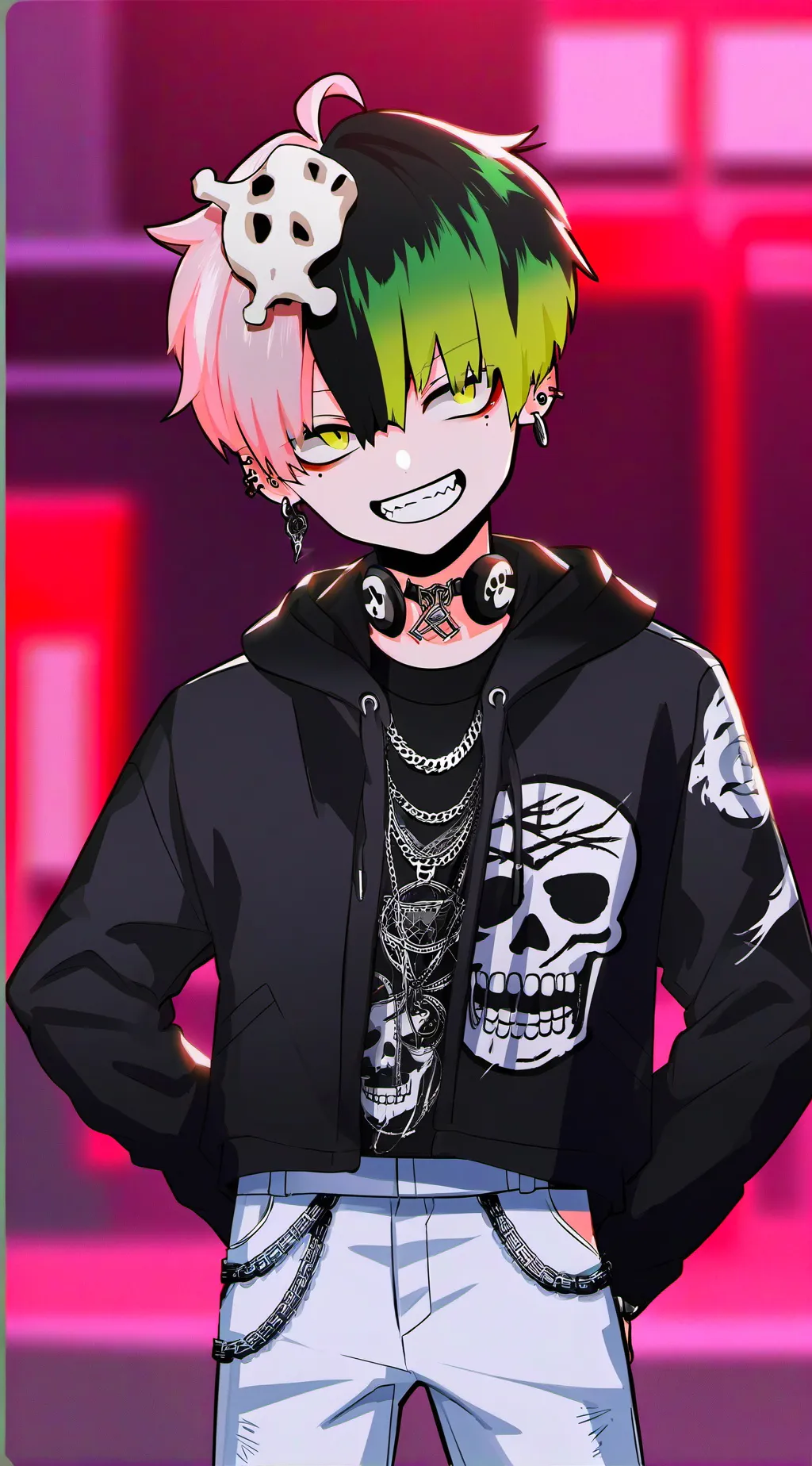 ai character: Finn❤️🧡💛💚💙💜🌈 background