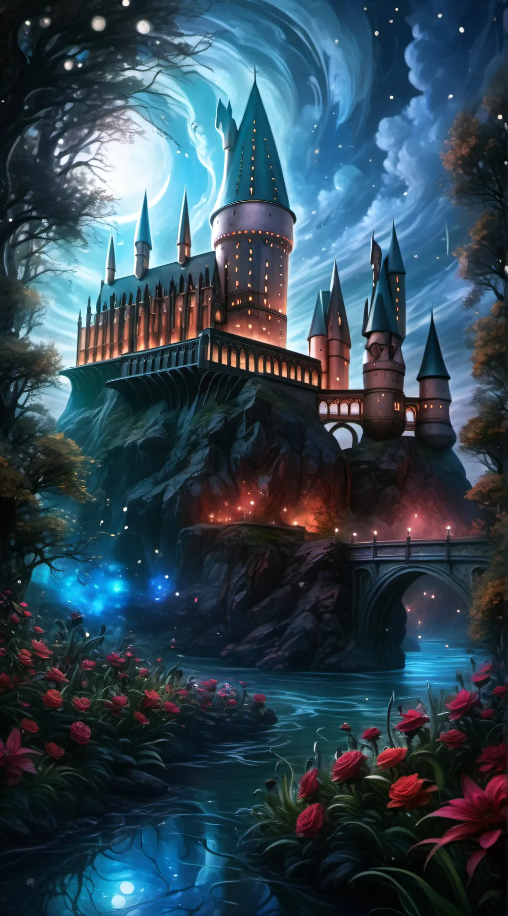 ai character: Hogwarts background