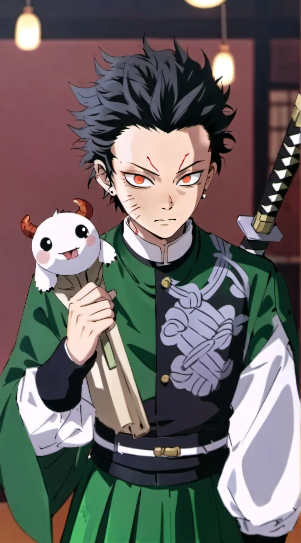 ai character: Genya shinazugawa background