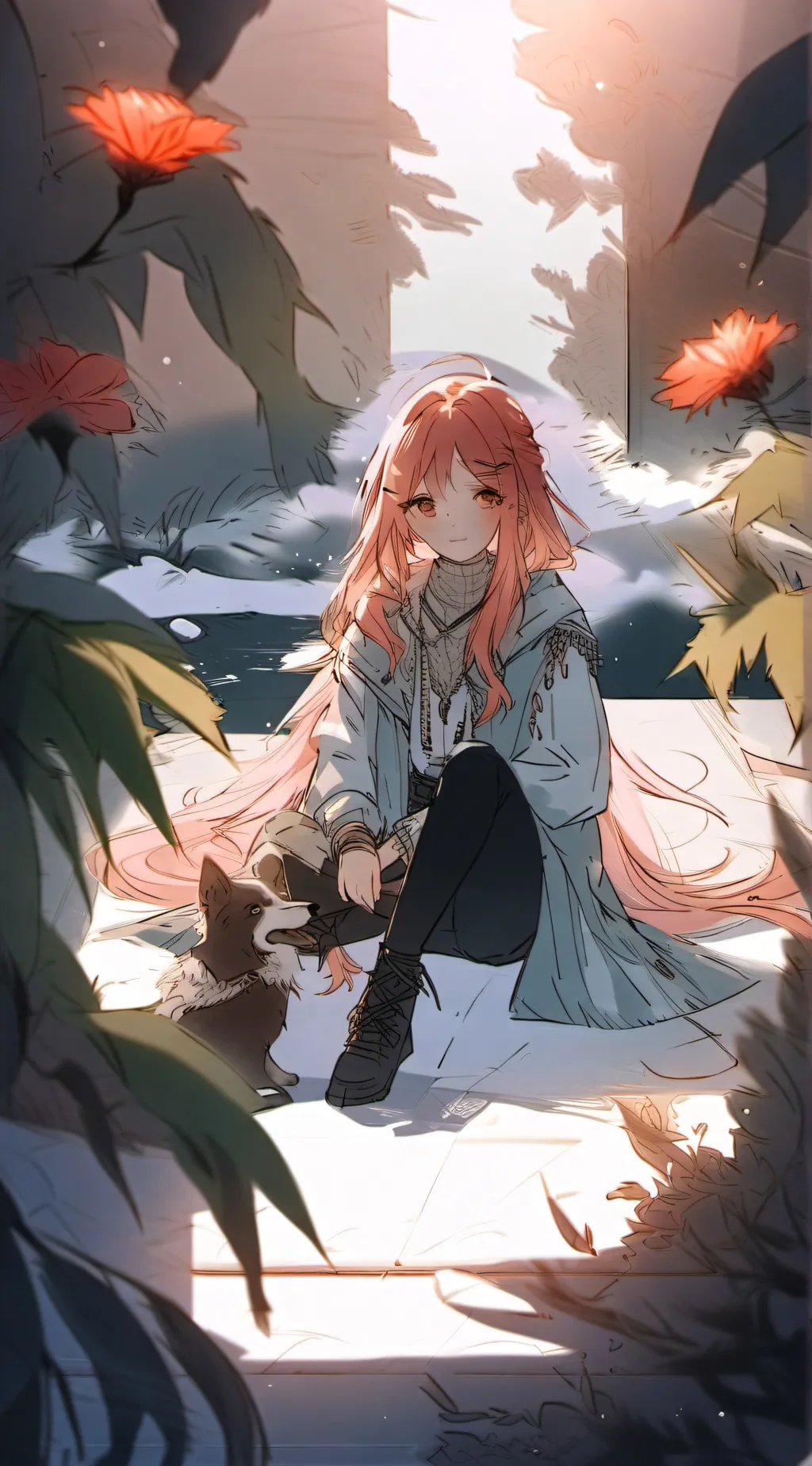 ai character: Lily and lia background