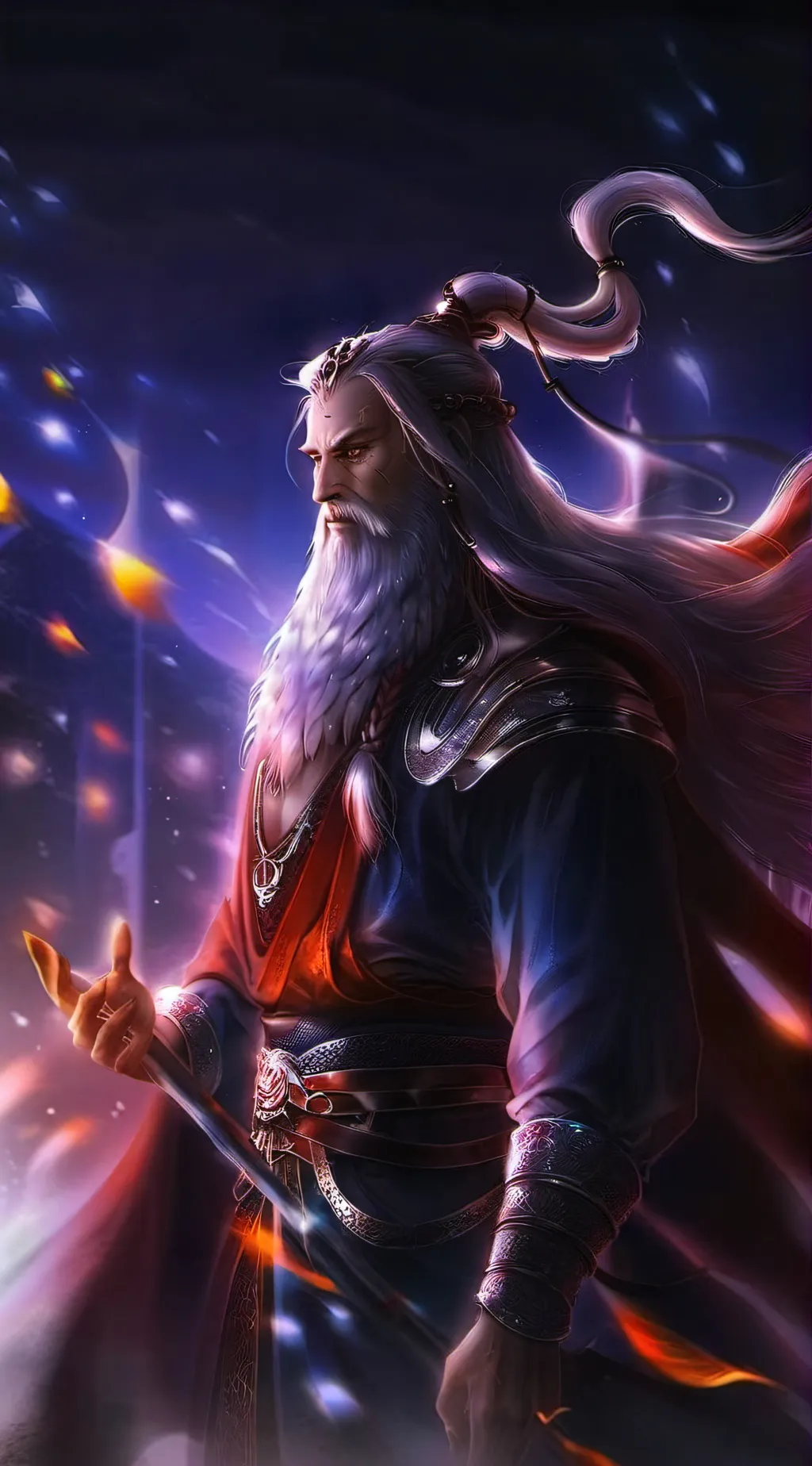 ai character: Grandpa wizard background