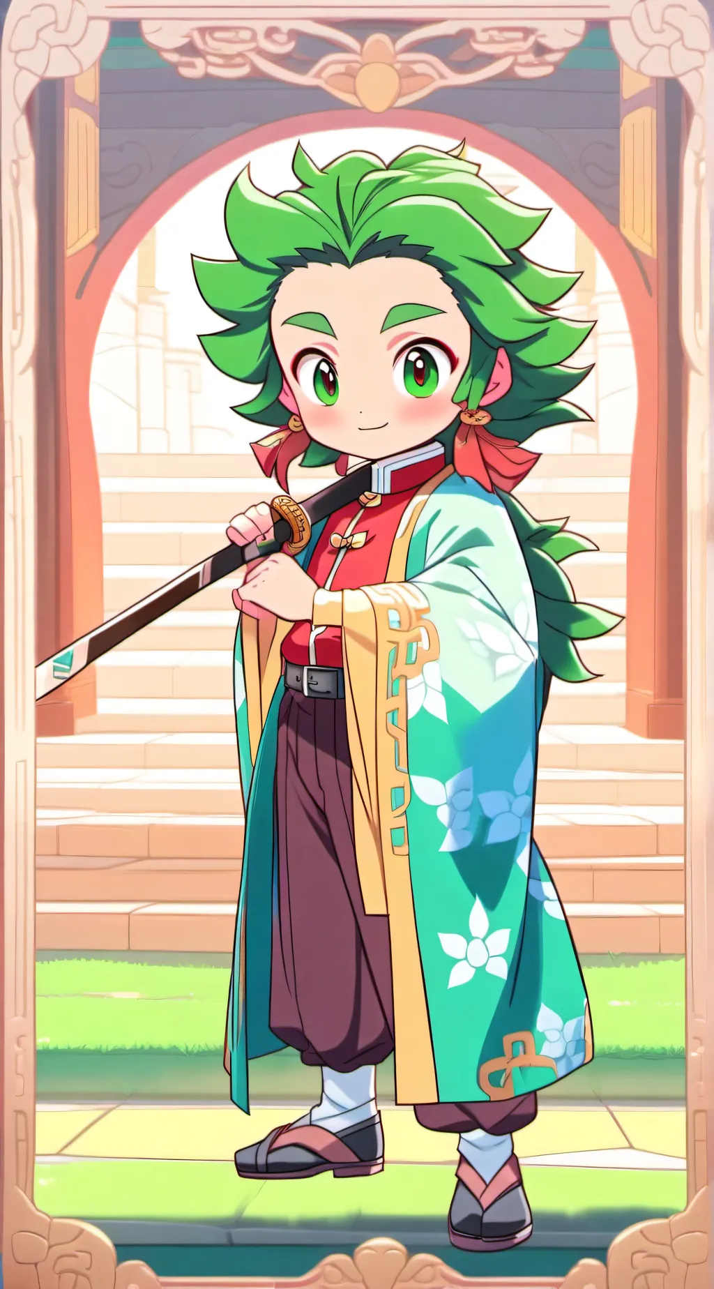 ai character: demon slayer KYA background