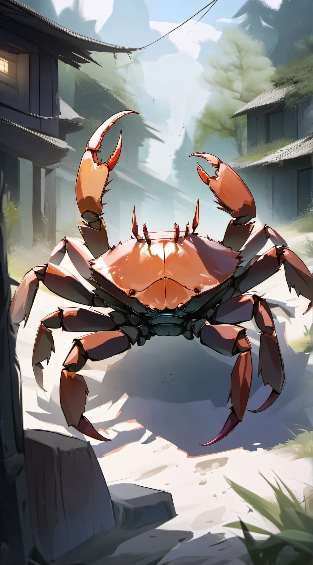 ai character: crab boss 2 background