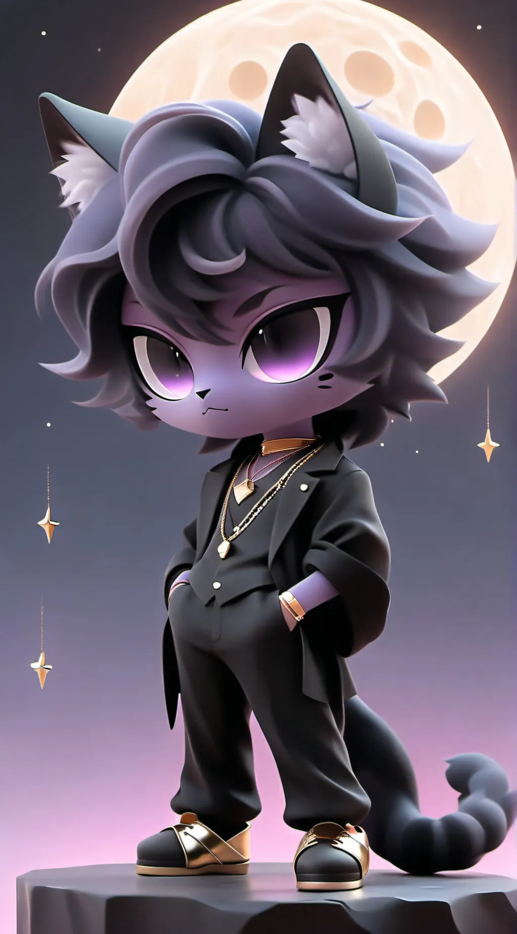 ai character: Catnap background