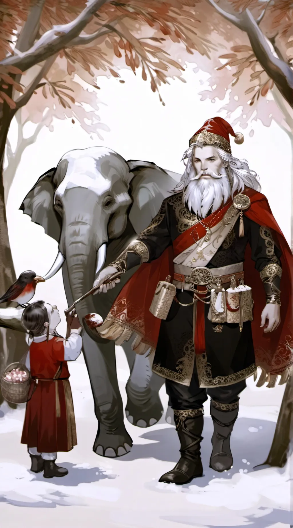 ai character: Elephant background