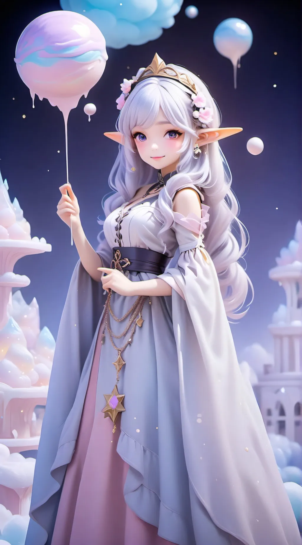 ai character: Evangeline Bloom background