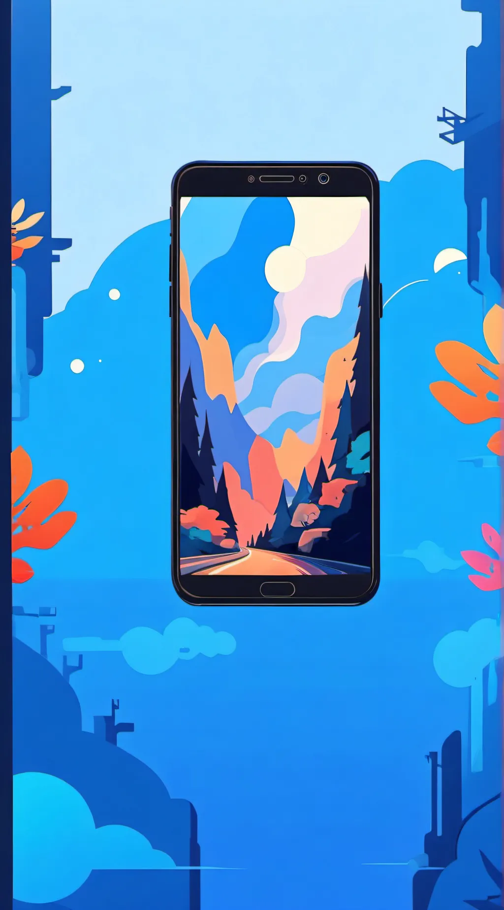 ai character: phone background