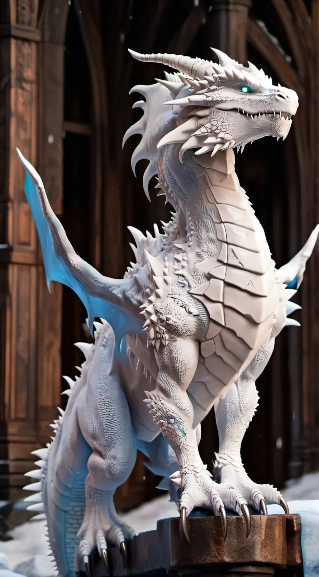 ai character: Winter background