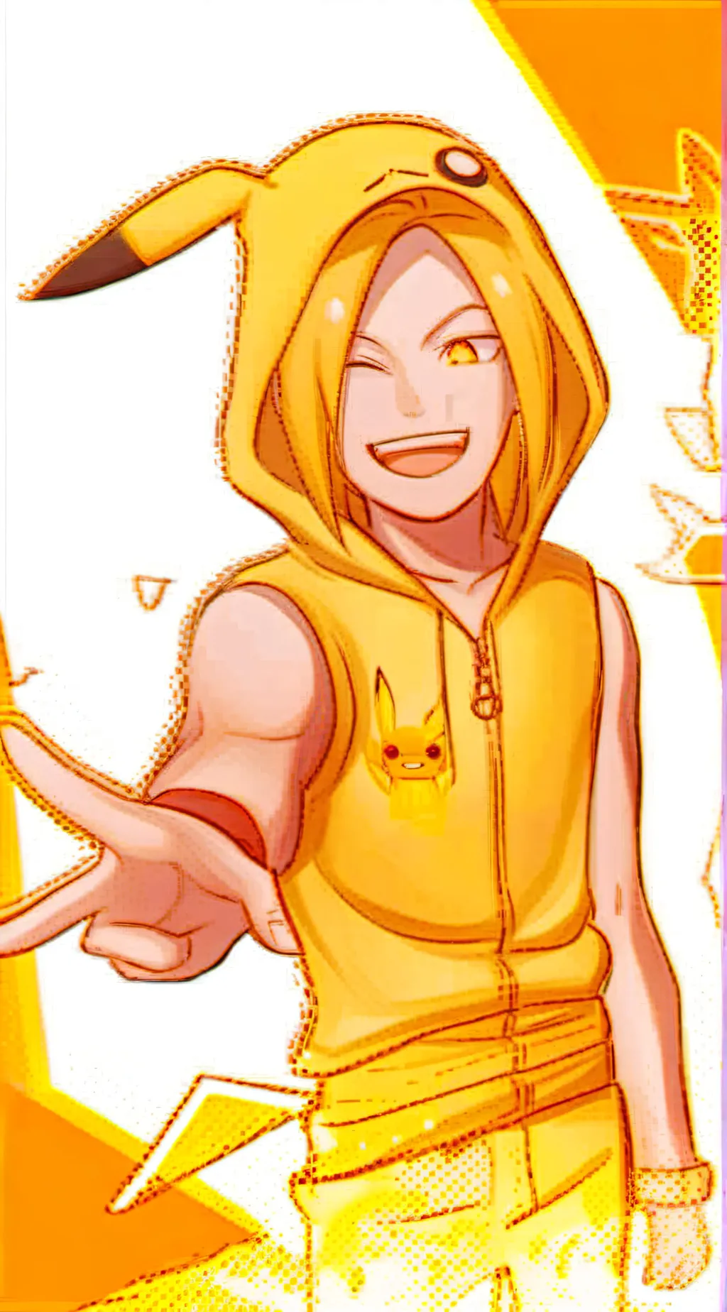 ai character: Gamer denki background