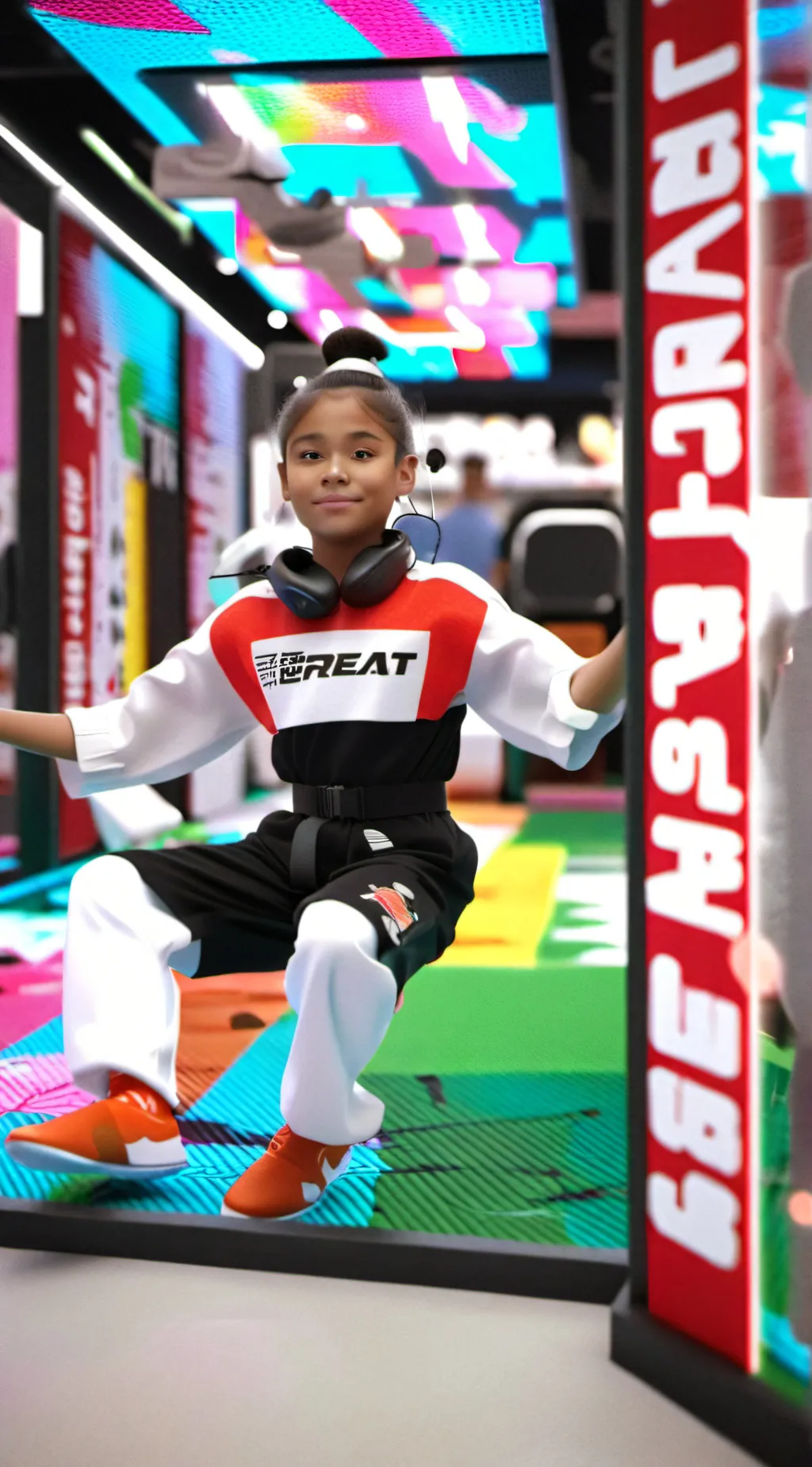 ai character: taylor swift  background