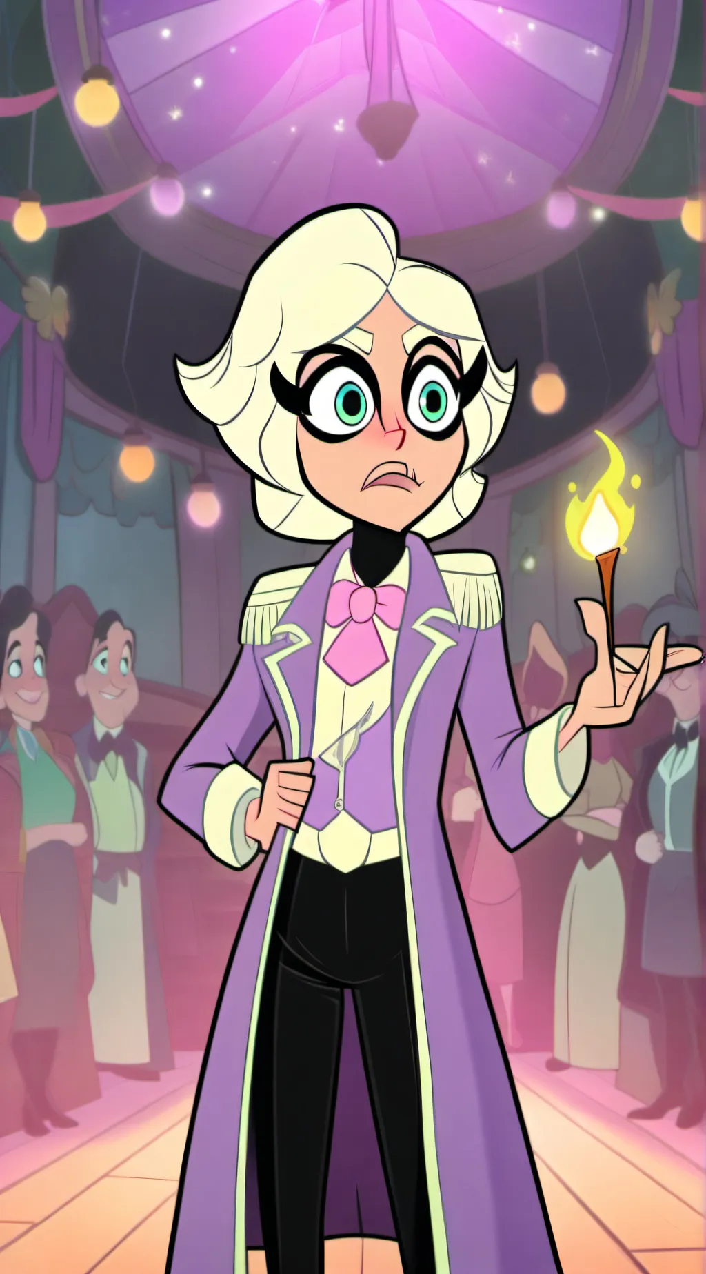 ai character: Emberlynn Pinkle  background