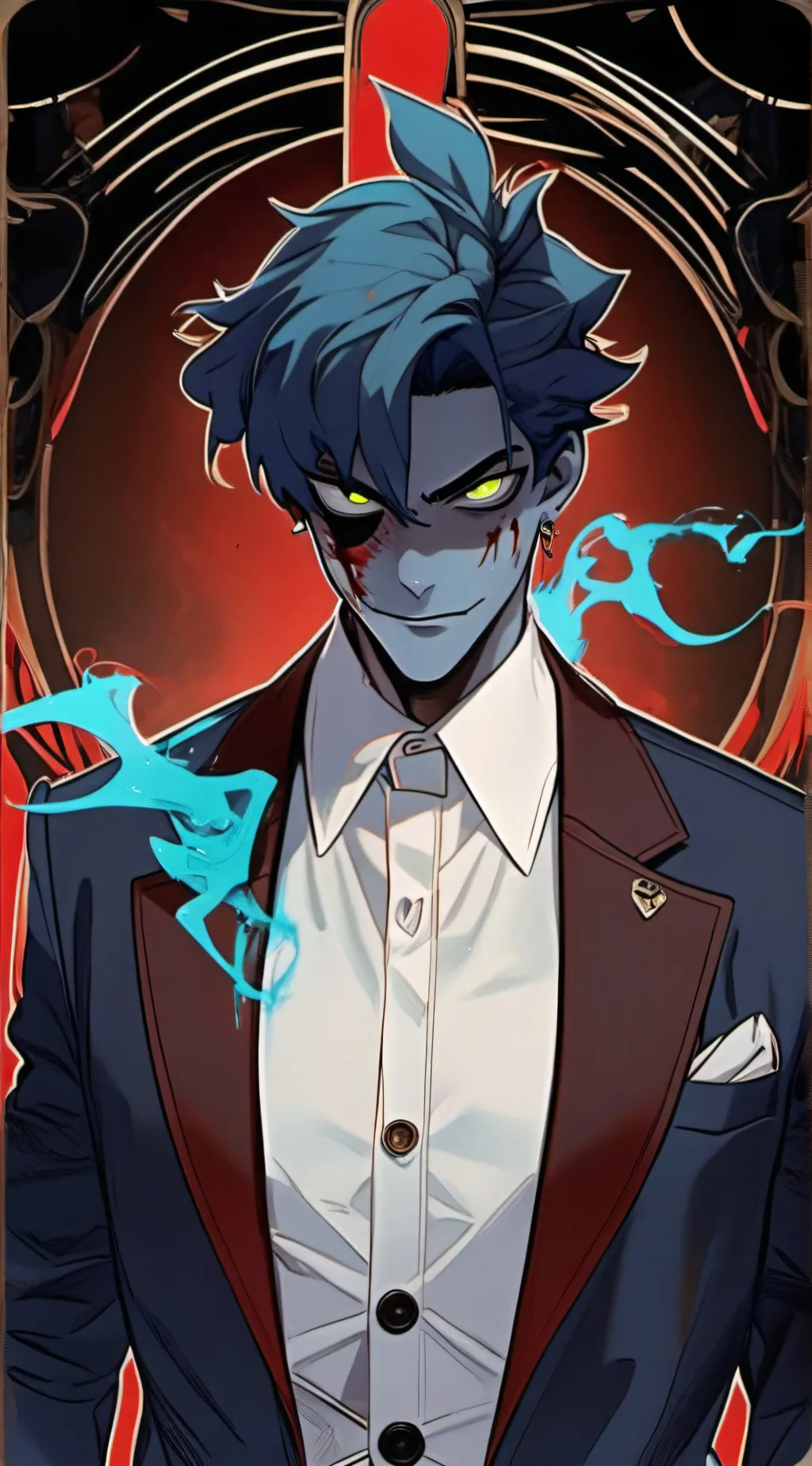 ai character: 🖥💙-Vox background