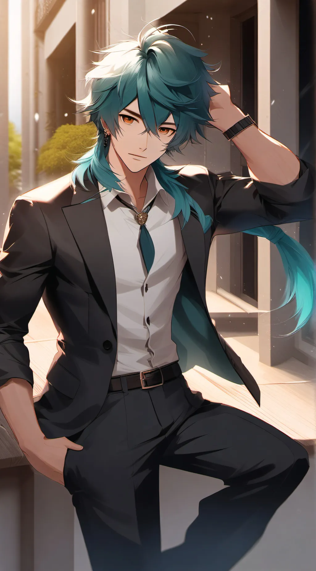 ai character: Zach  background