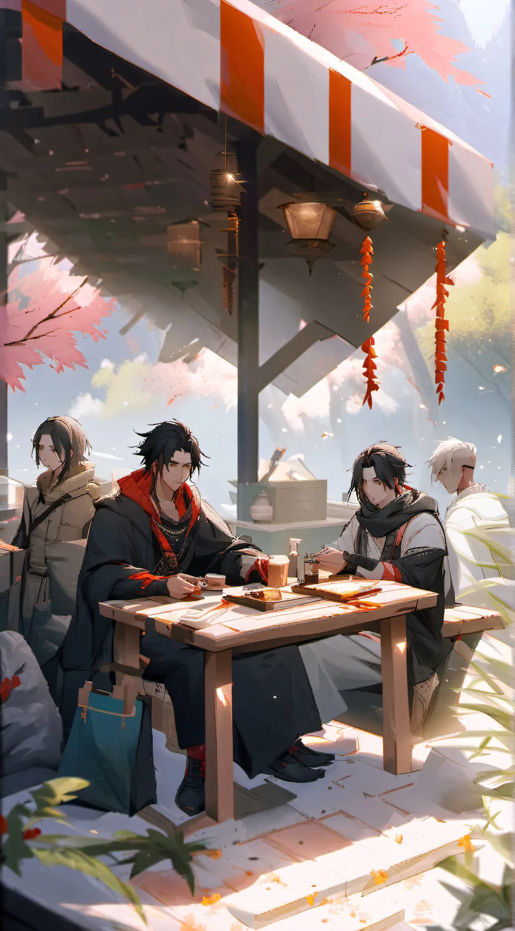 ai character: Enzo y Lion background