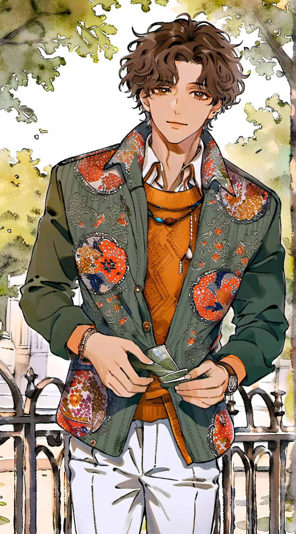 ai character: Narendra Setyasa  background