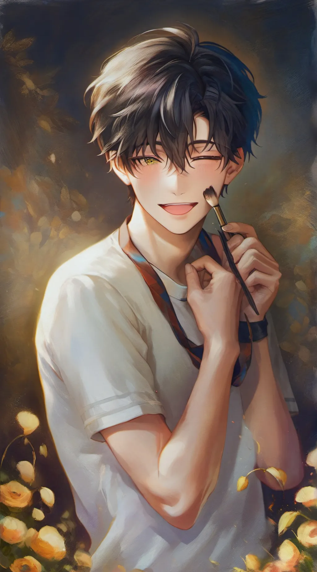 ai character: Cam background