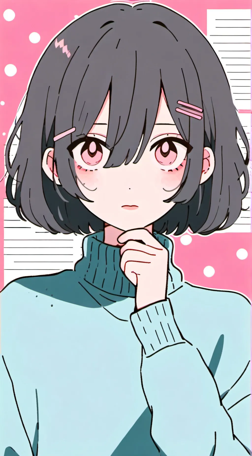 ai character: Vocaloid.  background