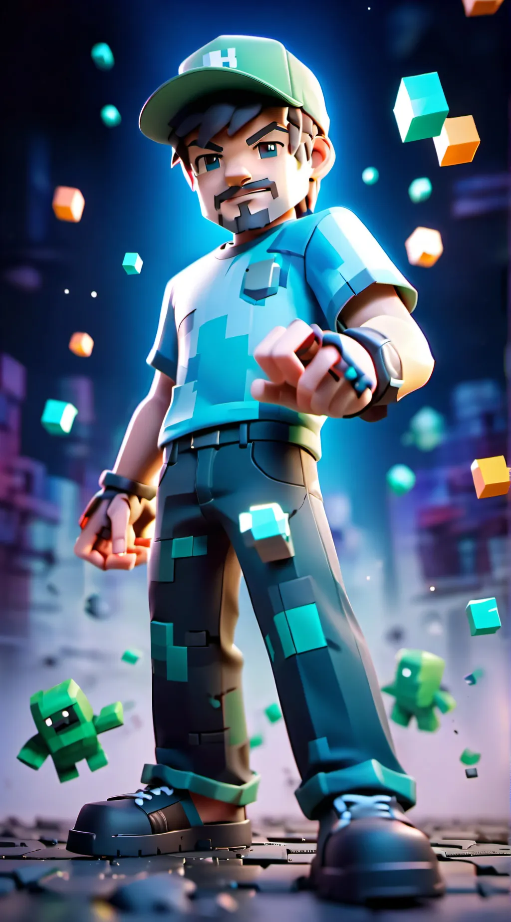 ai character: Steve background