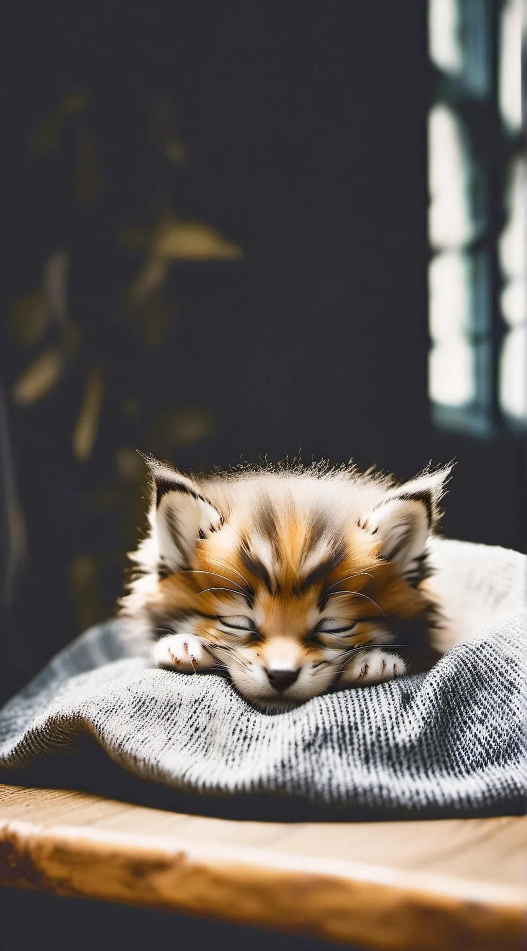 ai character: weak kitten background