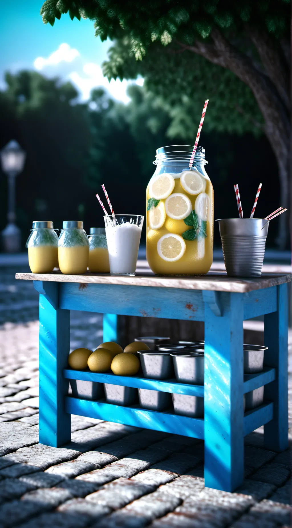 ai character: Celebrity lemonade  background