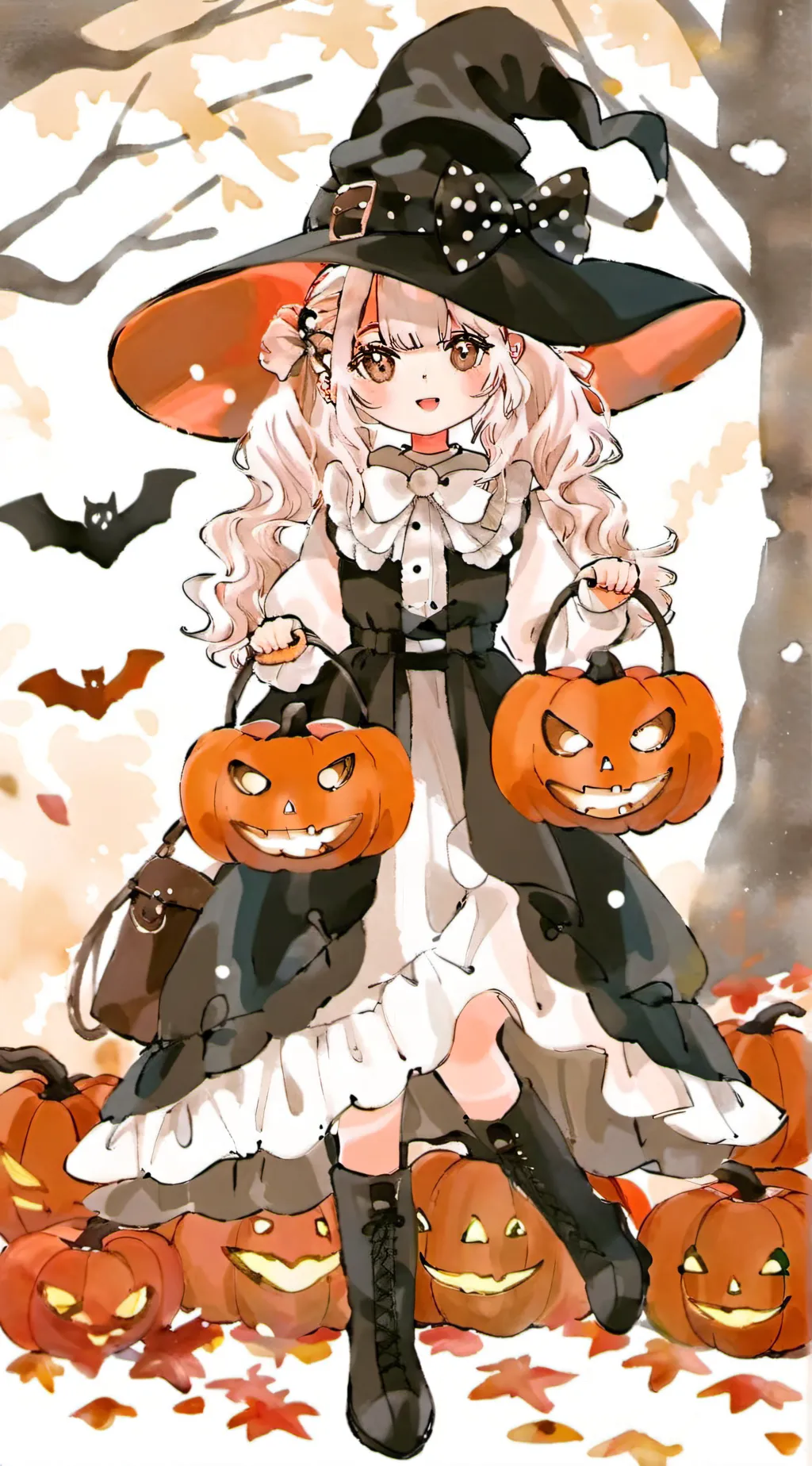 ai character: Fpe halloween background