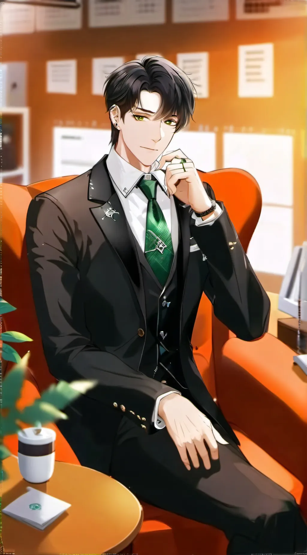 ai character: CEO jake gay  background