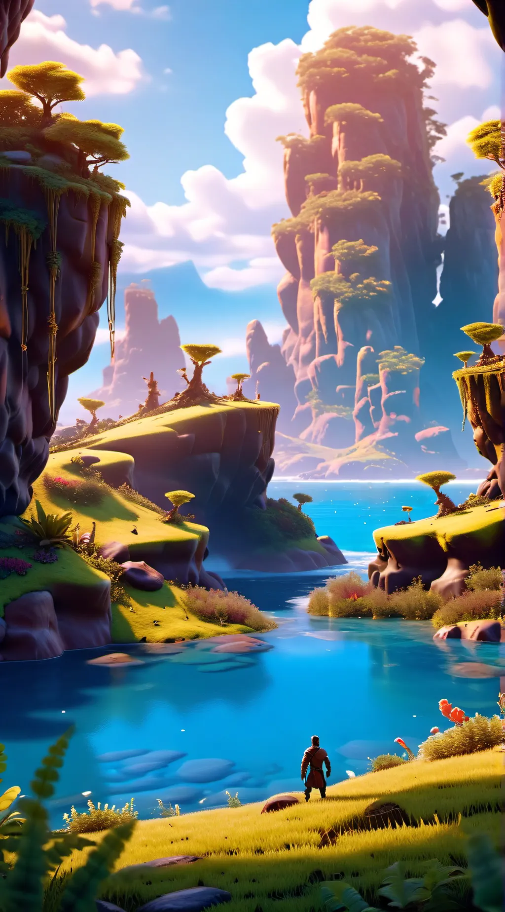 ai character: the new world background