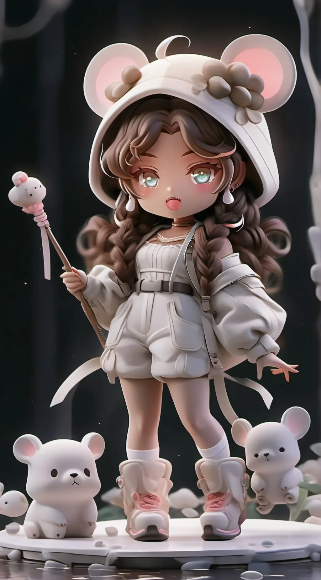 ai character: mha Christmas!😘 background