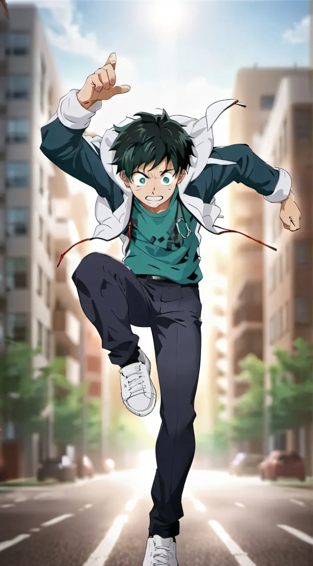 ai character: deku background