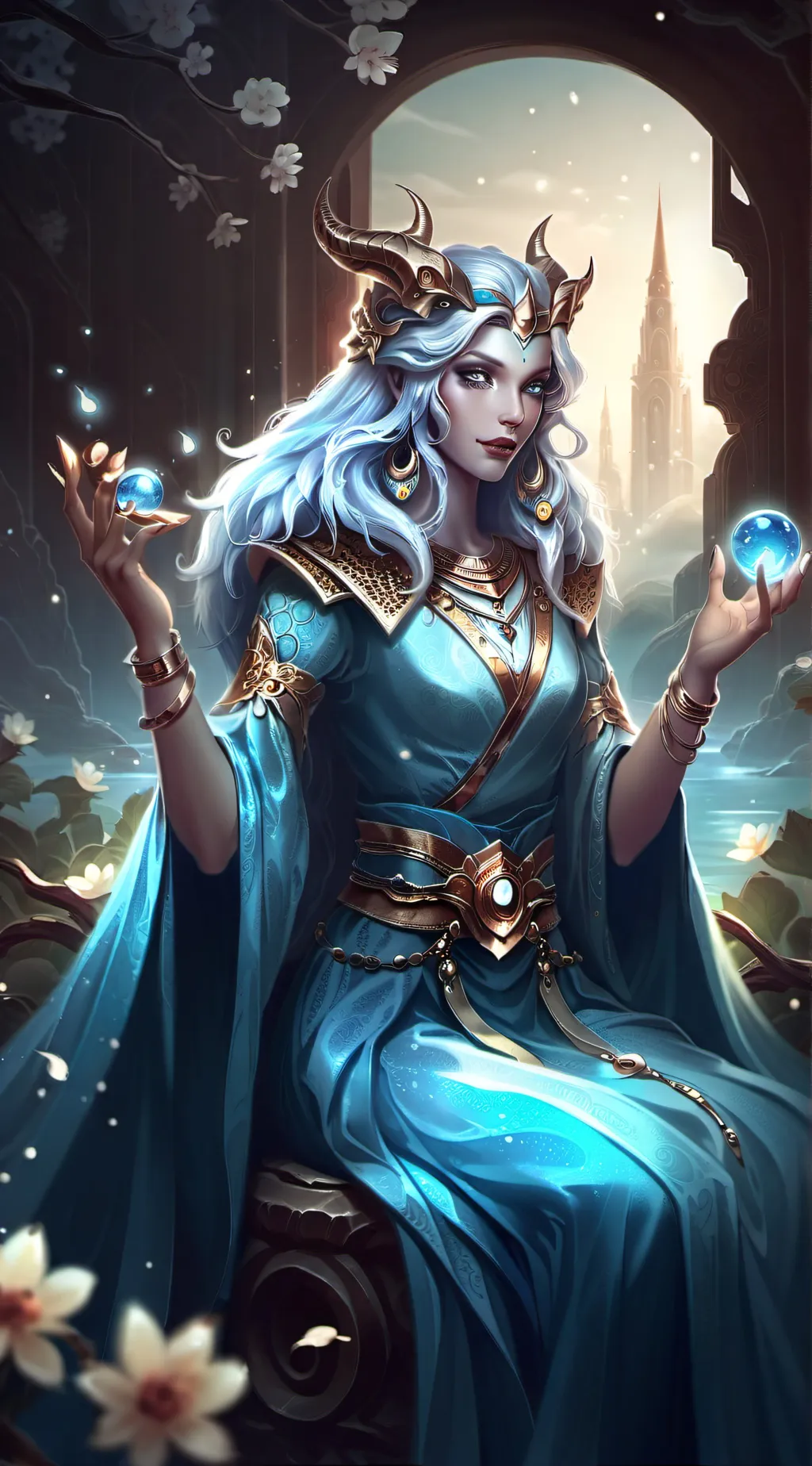 ai character: Queen Selena background