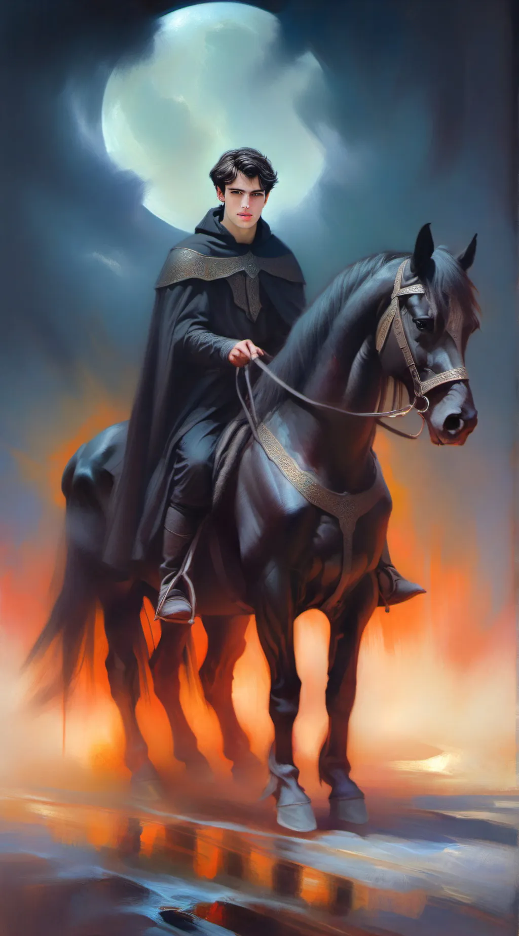 ai character: Black Horseman background