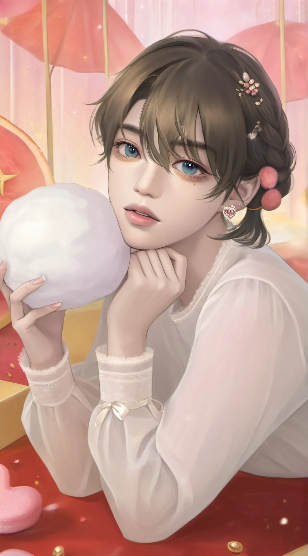 ai character: skz again bishes background