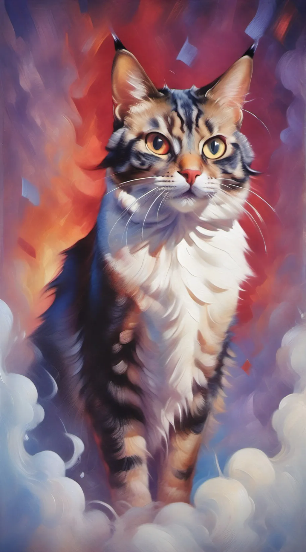 ai character: Cursed alastor cat background